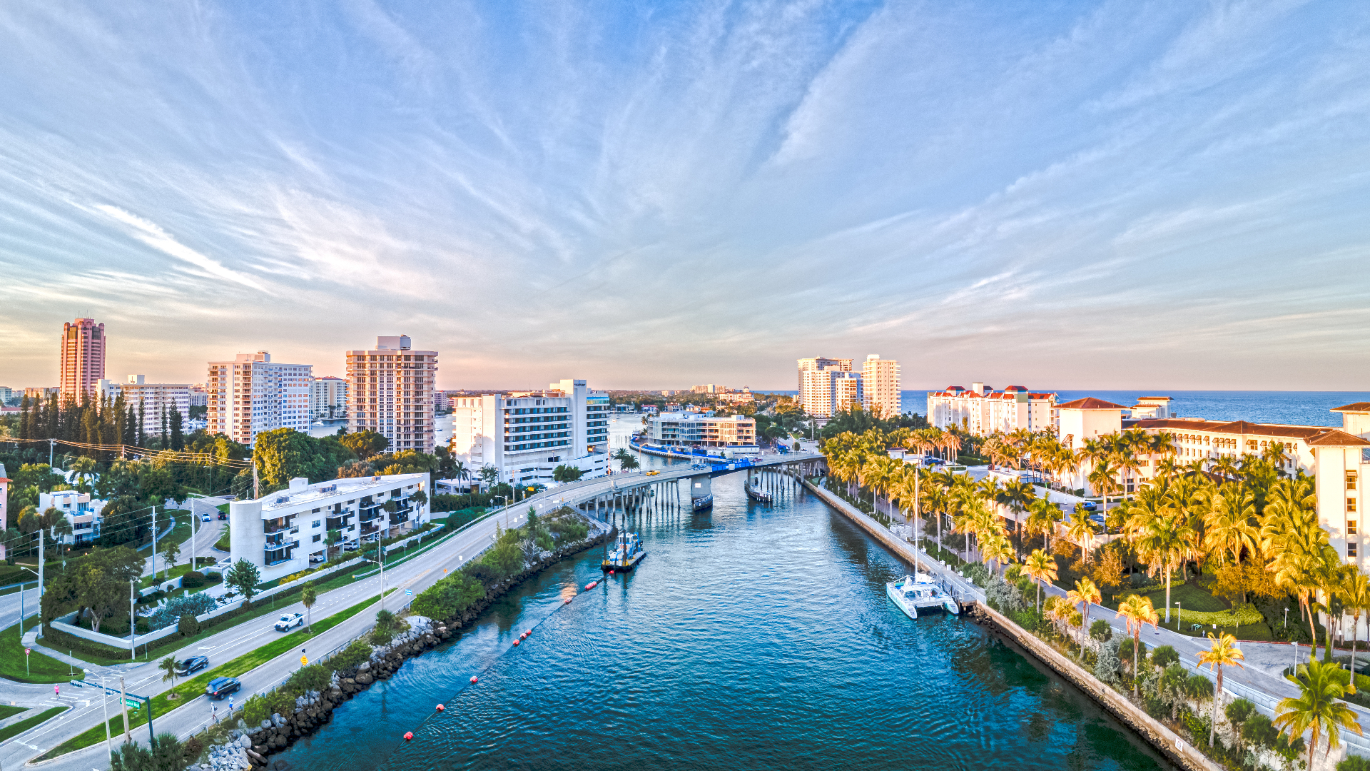 Aerial view of Boca Raton, Florida